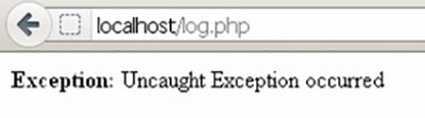 Exception Handling in PHP